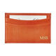Refined Personalized Leather Card Case Image 3 of 5